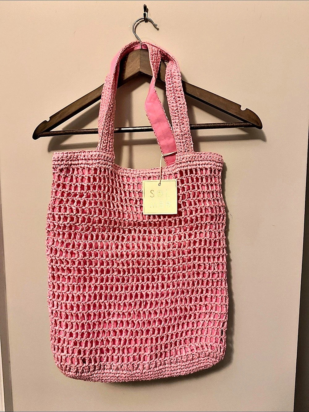 S.L. and M.R. Pink Tote Bag NWT